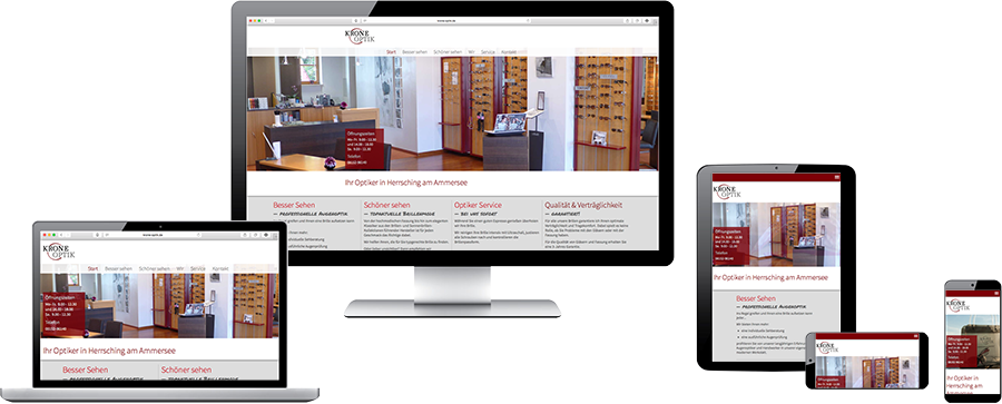 Beispiel für Responsive Webdesign